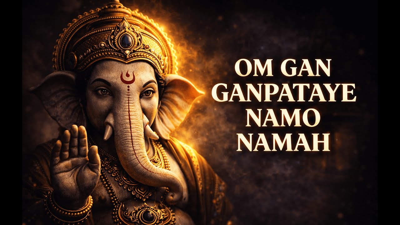 ॐ गं गणपतये नमो नमः | Om Gan Ganpataye Namo Namah | Calm Chant of Ganesh for Health & Wealth 🕉️