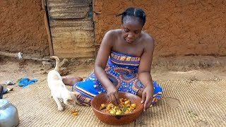 African Village Life\/\/Cooking African Traditional Food for Dinner