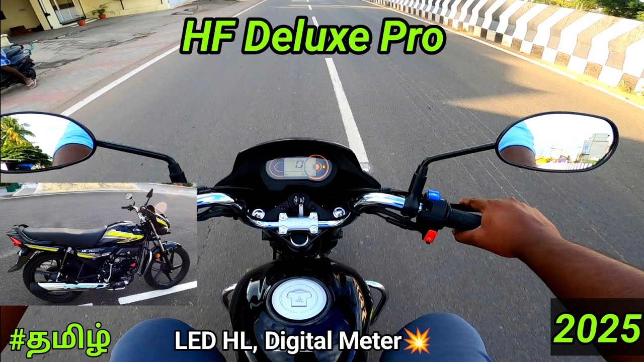 New 2025 Hero HF Deluxe Pro 😍|Ride review|LED Headlight|Digital Meter|85+ mileage💥|price in tamil