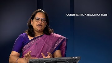 CLASSIFICATION AND TABULATION OF DATA: CONSTRUCTING A FREQUENCY TABLE