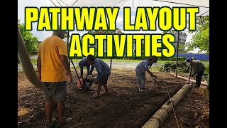 Pathway Extension Prep: Layout & Compaction by Technical Team  Bigfoot Studios Grounds