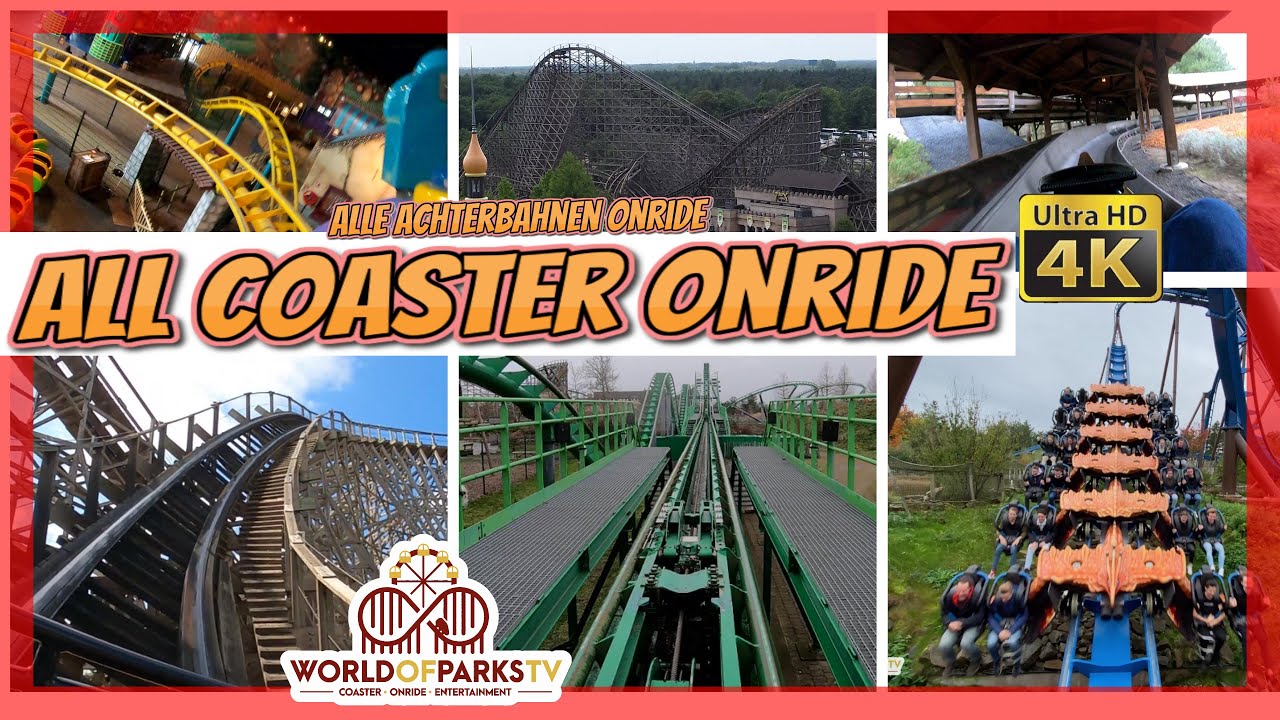 Toverland Alle Achterbahnen (Onride POV) Video Toverland All Roller Coaster - Toverland all achtbaan