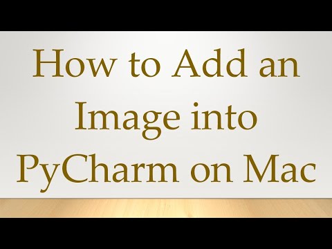 How to Add an Image into PyCharm on Mac