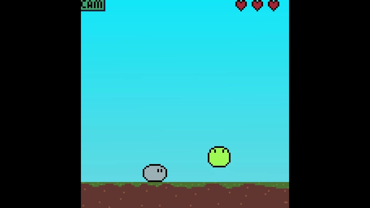 Slime dying video game
