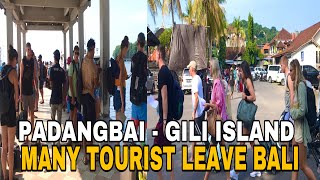 Padangbai Harbour | Many Tourist leave Bali for the Gili Island