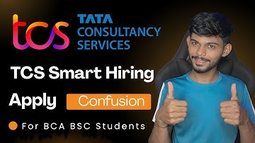 TCS Smart Hiring Link Missing 🚨 Apply for Drive Not Showing | BCA BSC What Happened?
