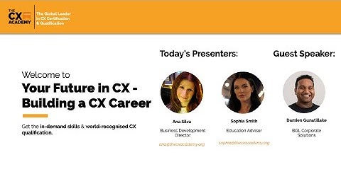 Webinar: Your Future in CX - Building a CX Career (July 2025)
