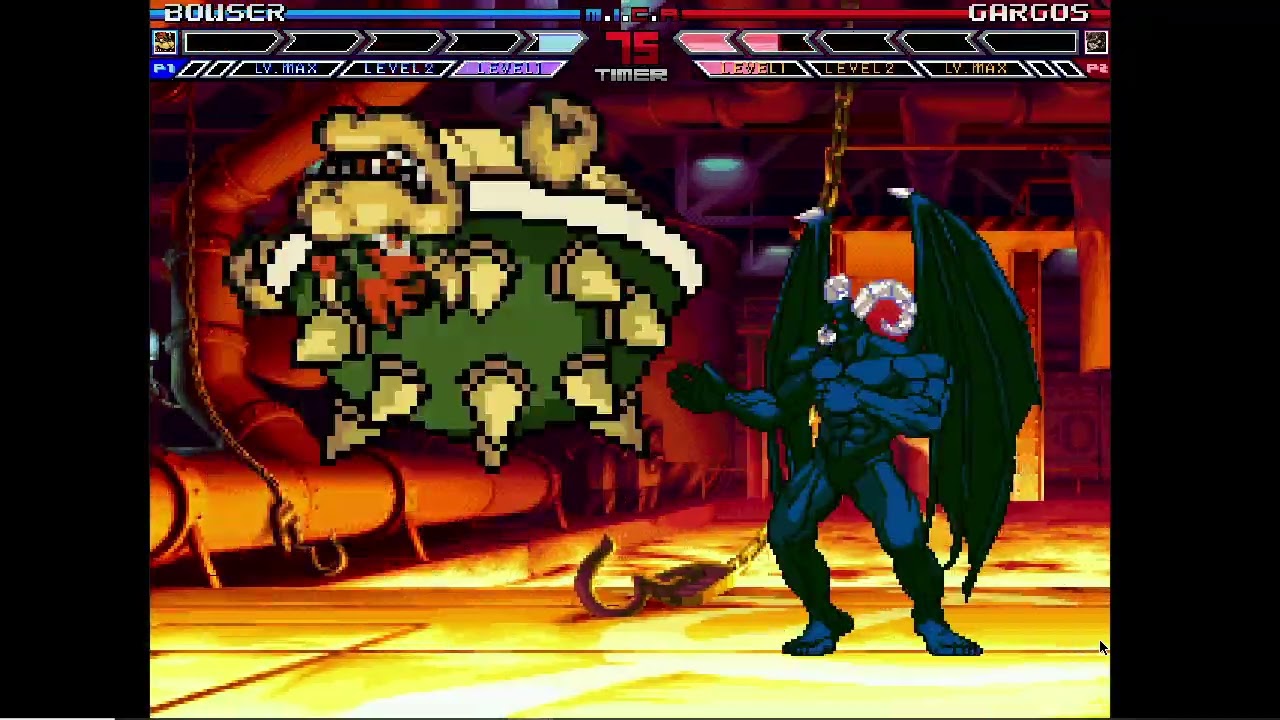 Karane MUGEN Battle #314: Bowser vs Gargos
