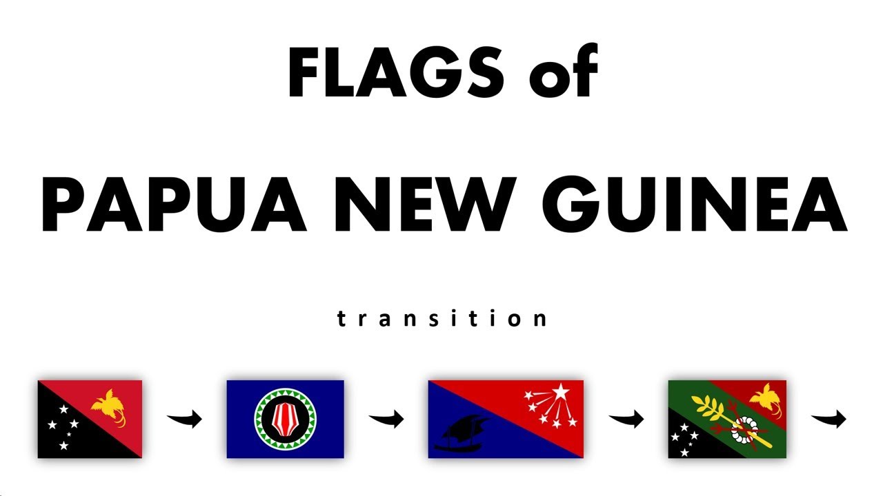 PAPUA NEW GUINEA flags animation 