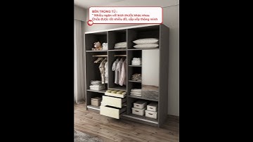 Tủ quần áo cửa lùa gỗ mdf tiện lợi - tiết kiệm không gian