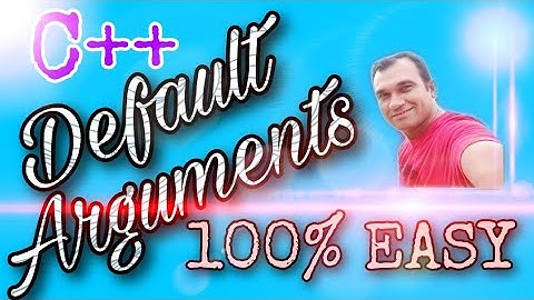 Default Arguments in C++