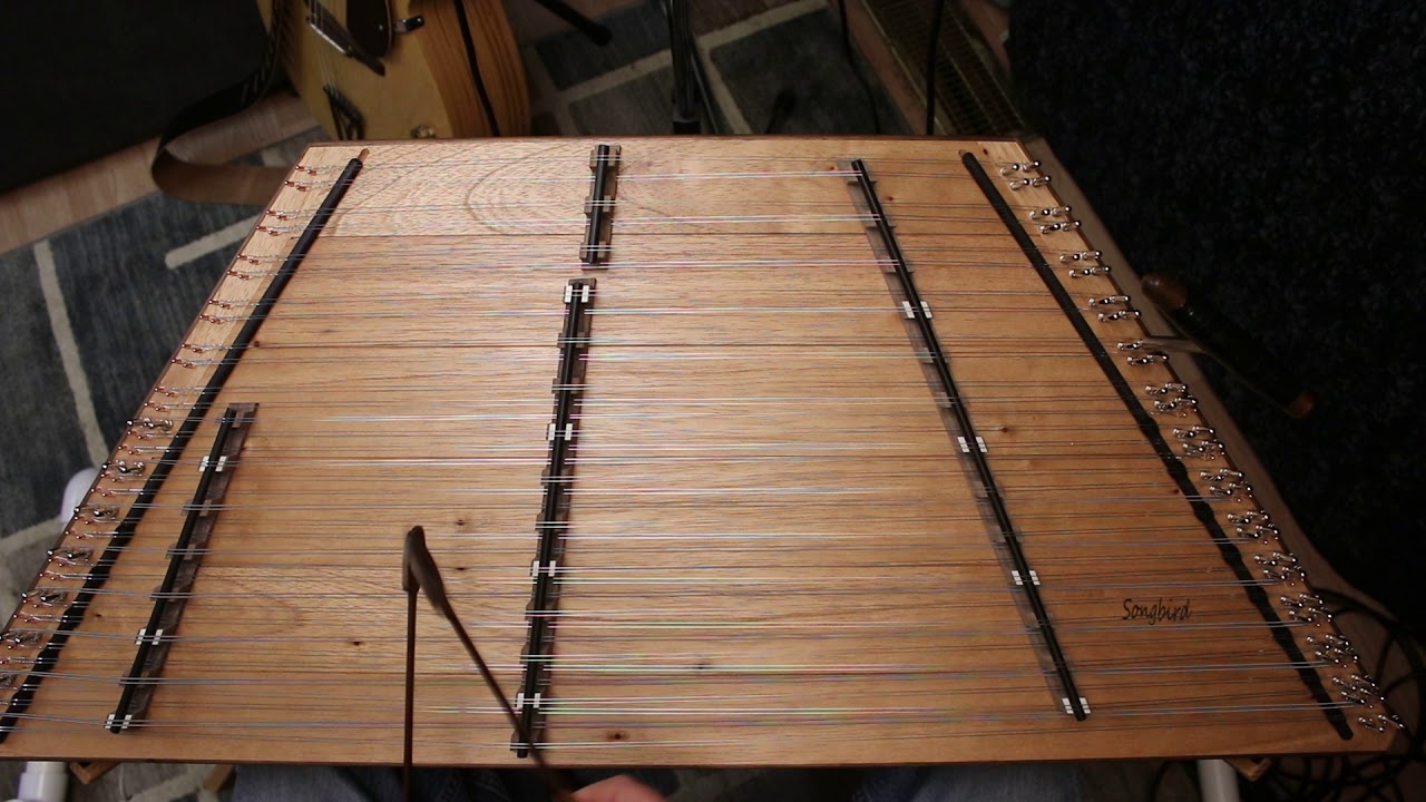 Songbird Sparrow hammered dulcimer Spanish Cedar top YouTube