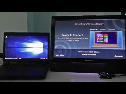 Windows 10 Miracast Wireless Display setup and use
