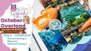 Typhoon Lagoon - Shark Reef - Echo Park - Double Page Scrapbook Process - Life in Layouts