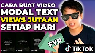 CARA EDIT VIDEO TEXT SEDERHANA VIEWS JUTAAN DI TIKTOK‼️BISA UNTUK TIKTOK AFFILIATE BANYAK KOMISI