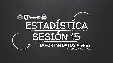 Estadística | Importar datos a SPSS @ FCC/UANL
