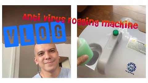 Anti virus disinfecting our home fogging machine