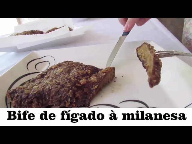 Bife de Fígado à Milanesa
