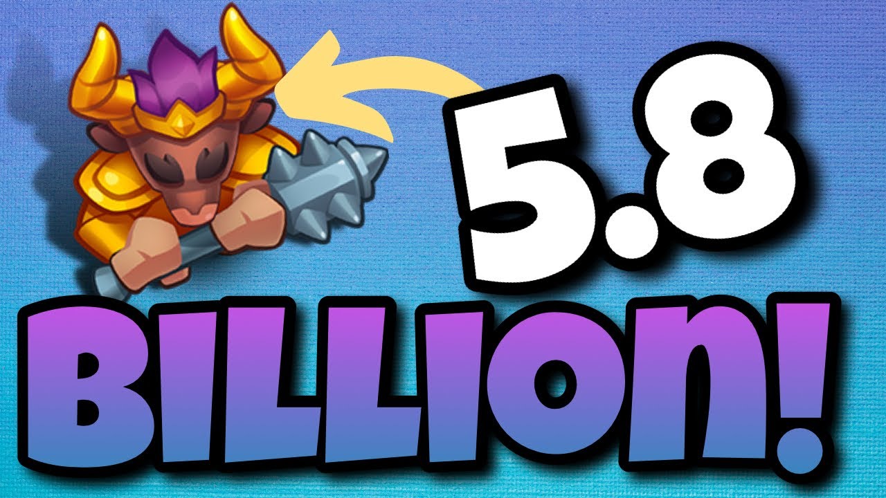 5.8 BILLION Damage With Minotaur DPS! - Minotaur Takes Some Serious Skill To Play! || Rush Royale