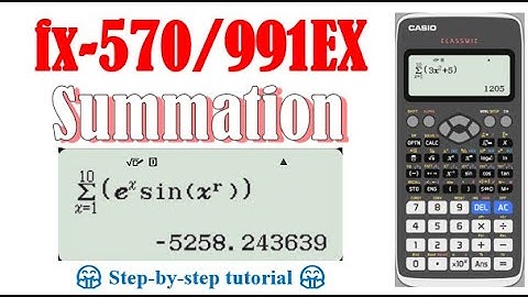 Summation (fx-570/991EX)