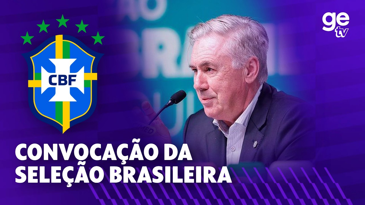 CONVOCAÇÃO DA SELEÇÃO BRASILEIRA | COLETIVA COMPLETA E LISTA DE CARLO ANCELOTTI | ge tv