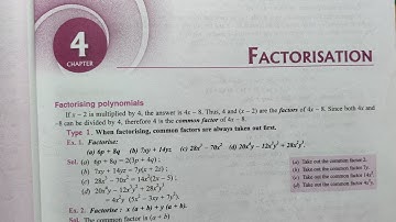 FACTORIZATION CHAPTER 4 EXERCISE 4 F CLASS 9 ICSE