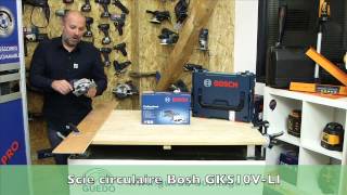 Scie circulaire Bosch GKS10 8V - Test outillage