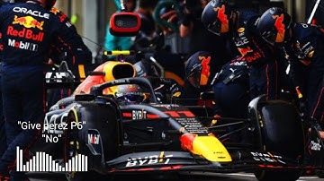 Max Verstappen refusing to let (Checo)Perez through...full team radio conversation| Sâo Paulo GP