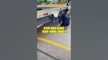 Trailer Repair - Replacing 8k axles and equalizers on trailer.