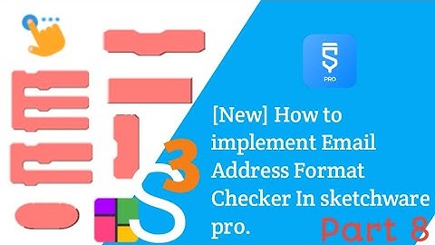 [New] How to implement Email Address Format Checker In sketchware pro.