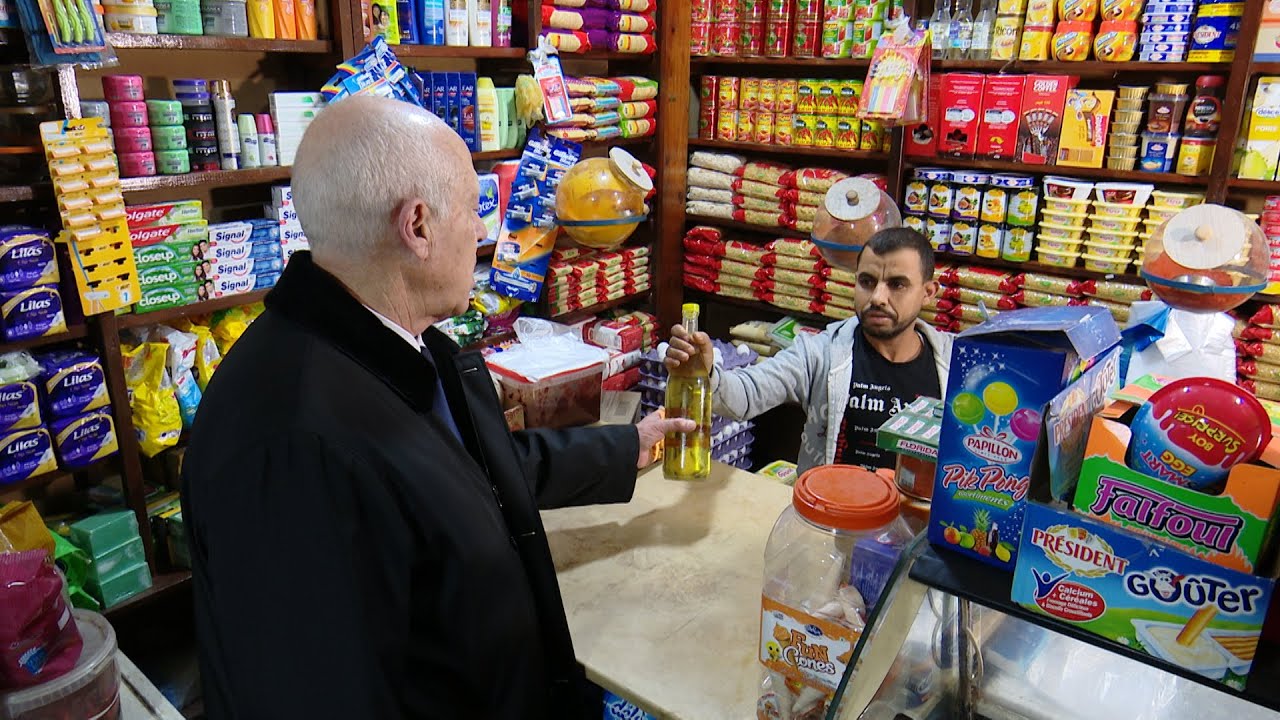 زيارة رئيس الجمهورية قيس سعيّد إلى حي الانطلاقة