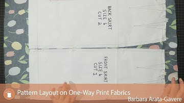 Pattern Layout On One Way Print Fabrics