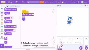 Scratch Tutorial: Change Sprite Color Effect | Beginner Visual Programming #5