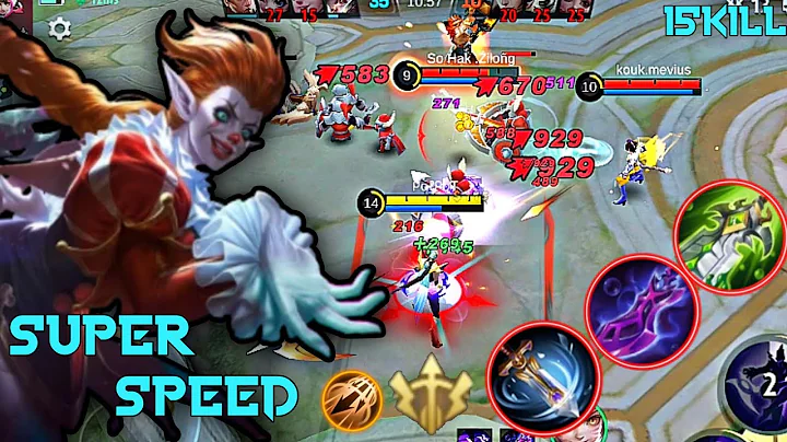 15KILL!! NEW BUFF TO HERO KARRIE IS VERY STRONG Gameplay / Mobile legends Bang Bang