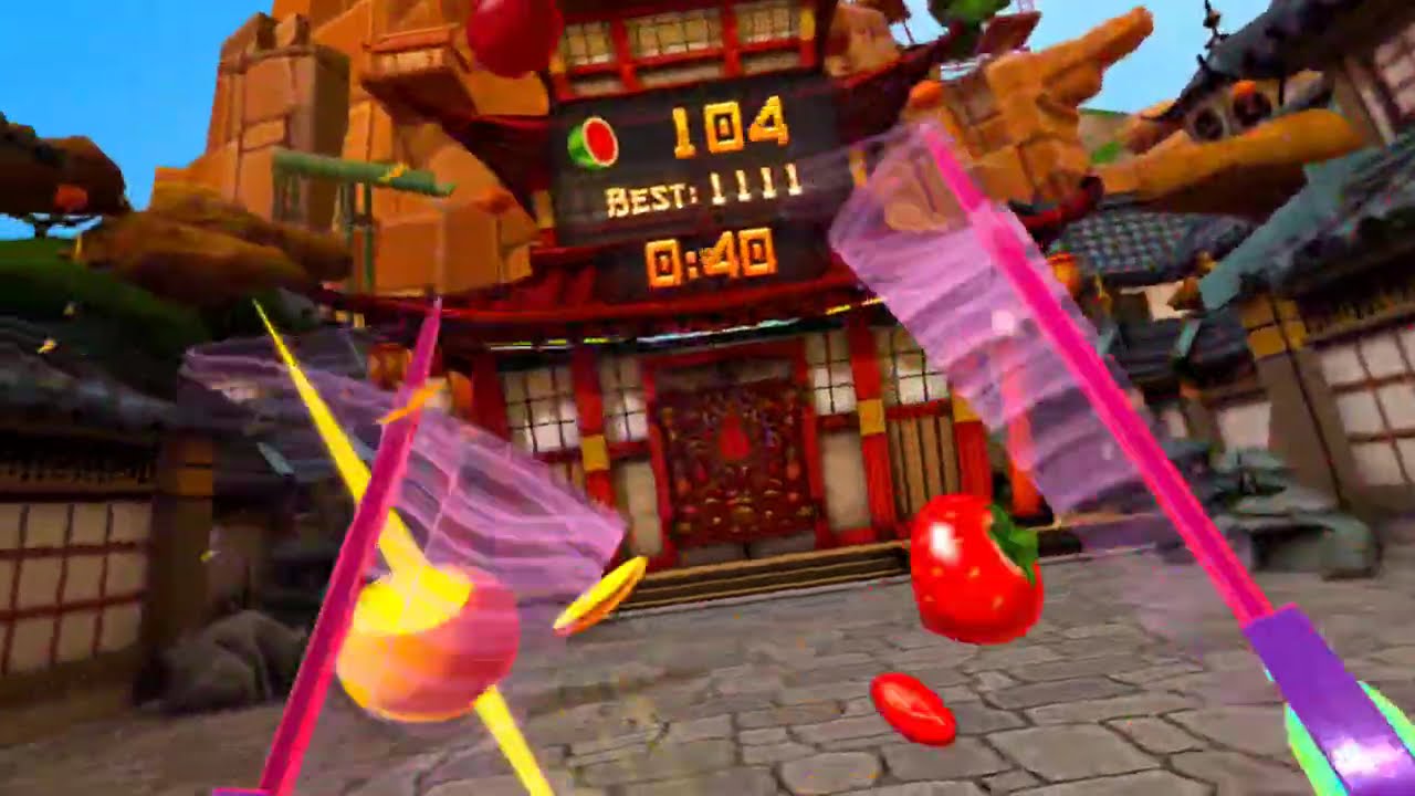 Fruit  Ninja on VR.