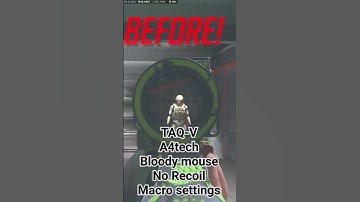 A4tech Bloody mouse no recoil macro test for TAQ-V. #warzone #macro #gaming #cod