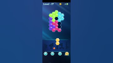 Block! Hexa Puzzle~Regular A  block 3 to 6 levels level 77