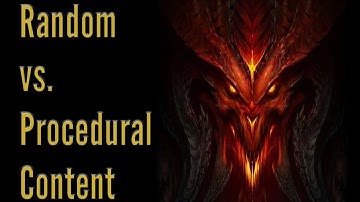 The Difference Between Procedural and Randomly Generated Content in Video Games-- Critical Thought