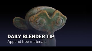 Blender Secrets - Append free materials