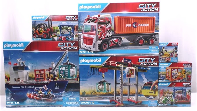 Playmobil unboxing : Transportable fire station (2022) - 71193, 71194,  71195 