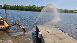 Дноуглубление, углубление дна пирса ГИМС, Botsman M, земснаряд,dredger,экскаватор,амфибия,река,море