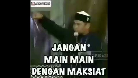 Awas!!! Jangan main-main dengan maksiat!