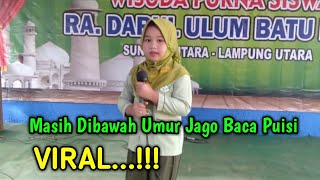 BACA PUISI ANAK SD KELAS 1, KEMAMPUAN DAN BAKAT TIDAK DIRAGUKAN