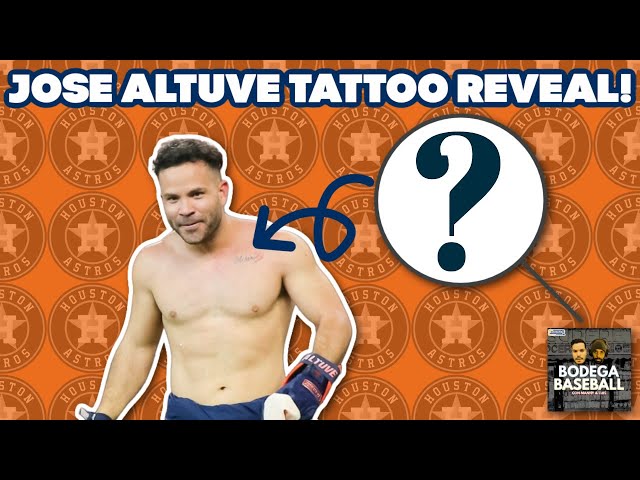 Houston Astros: Jose Altuve Chest Tattoo Revealed - YouTube