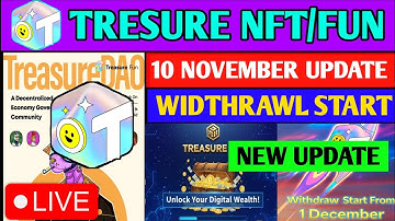 Treasure Nft Withdrawal Start 😍 | Treasure Fun Withdrawal | Treasure Nft New Update |Account verify