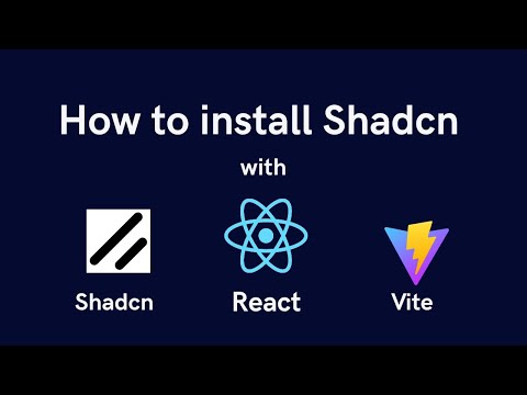 How to install Shadcn using React and Vite, Typescript | Setup Shadcn UI for Beginners