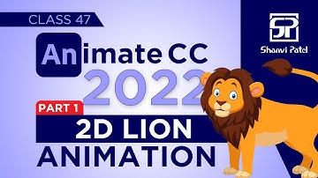 Adobe Animate CC 2022: Create 2D Lion Animation | Flash Tutorial | 2d Animation | Hindi | Part 1