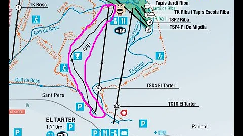 Andorra, Aliga Black run down to El Tarter, 22-01-...