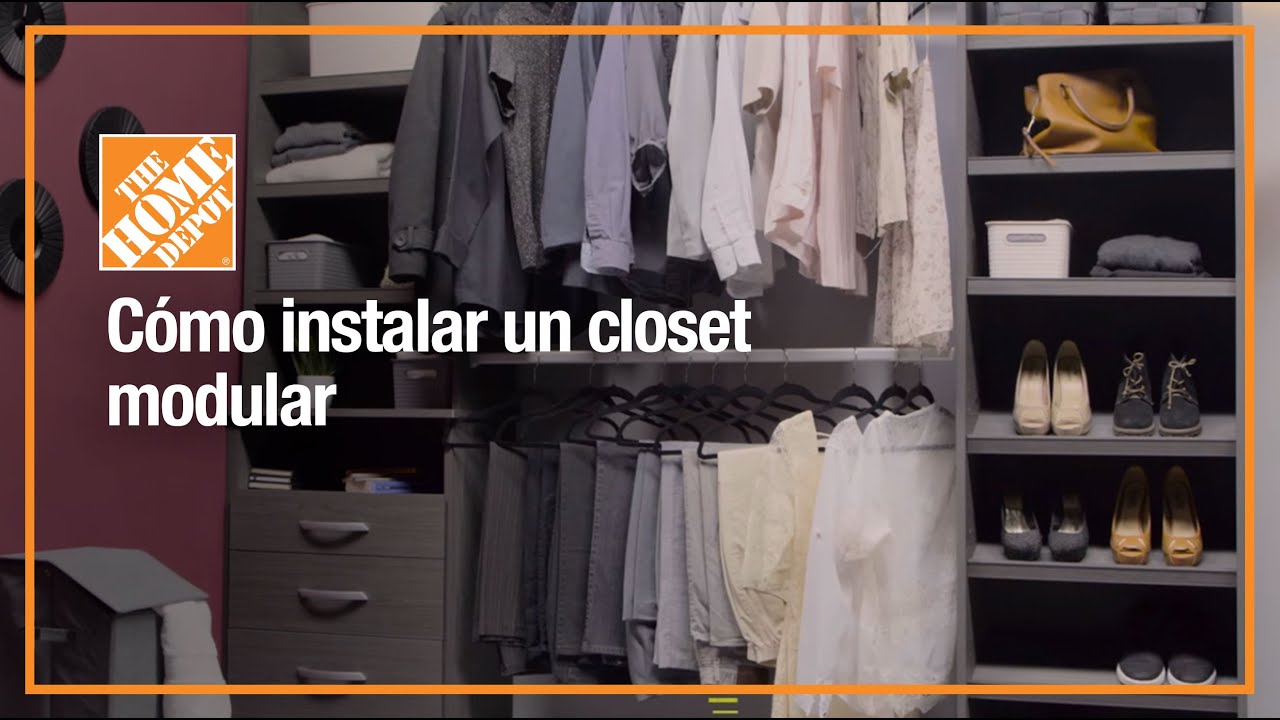 Cómo instalar un closet modular | Organización y decoración | The Home Depot  Mx - YouTube