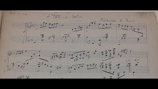 Florence Price: A Tête-à-Tête (1931), performed by Portia Shuler Hawkins